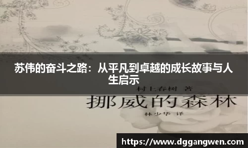 热博苏伟的奋斗之路：从平凡到卓越的成长故事与人生启示